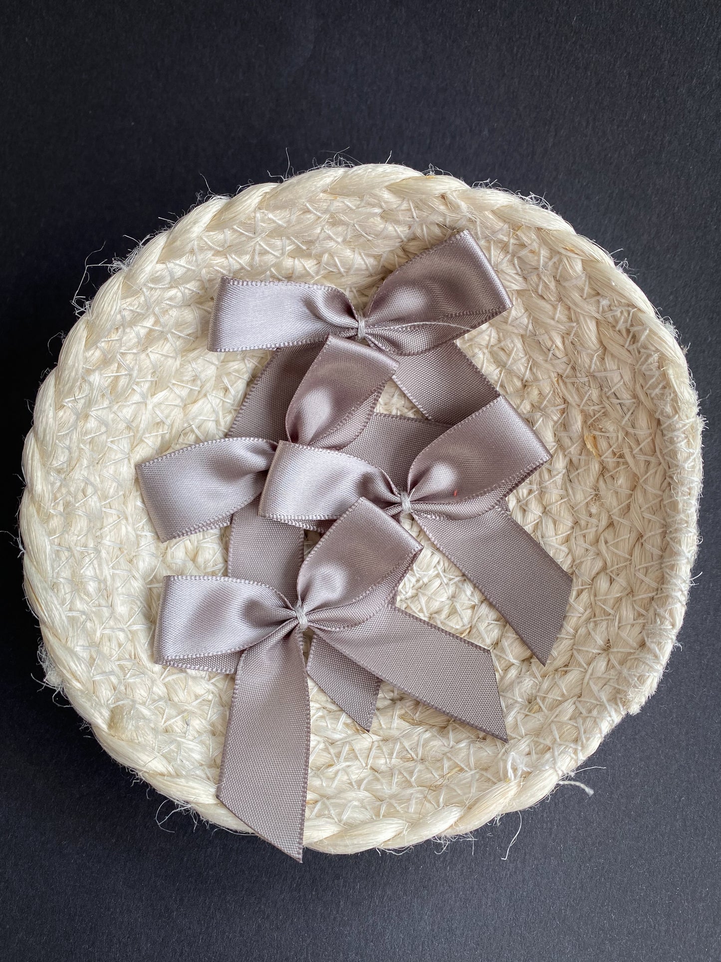 große Schleife grey 3er Set