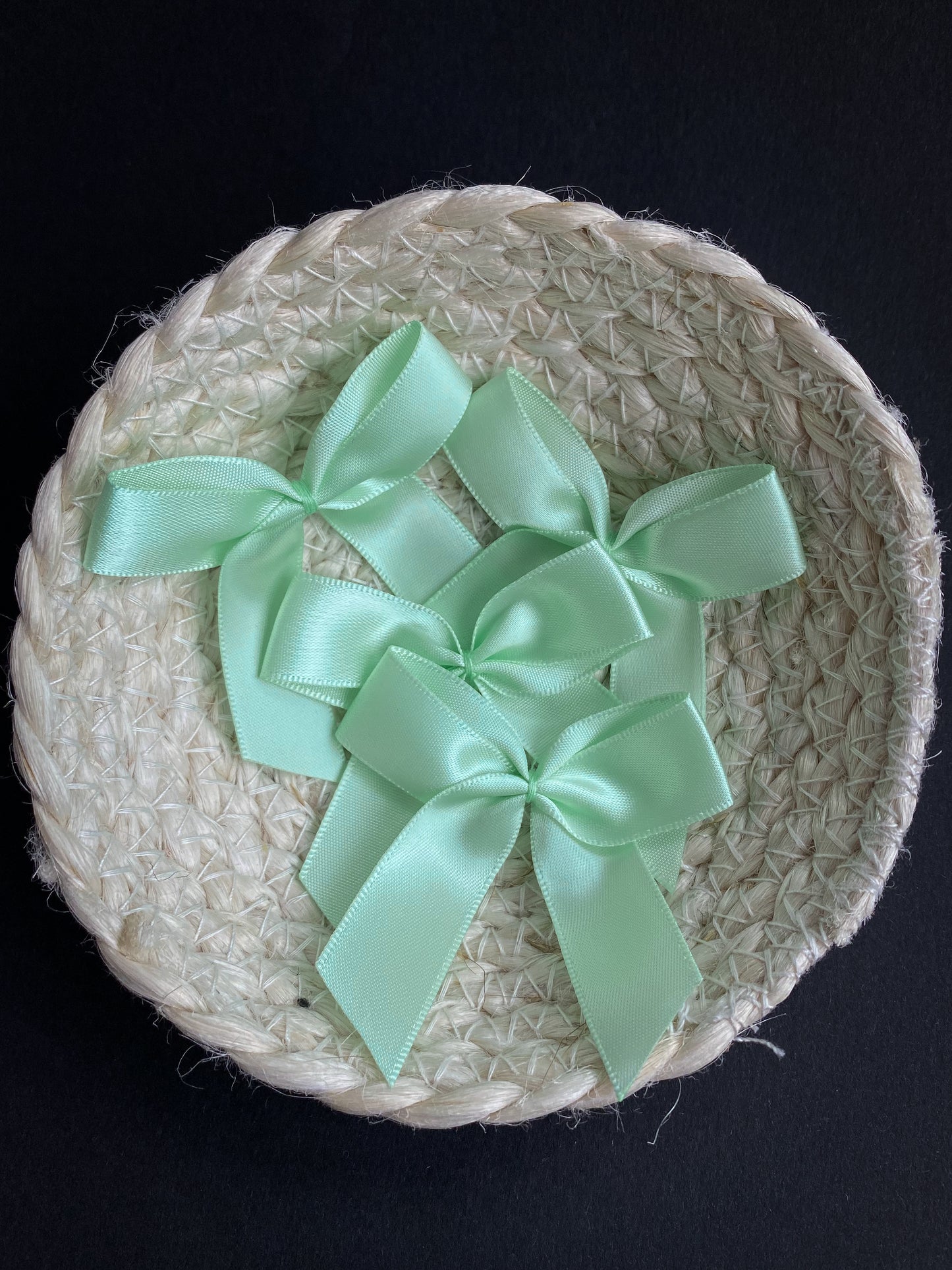 große Schleife pastel grün 3er Set