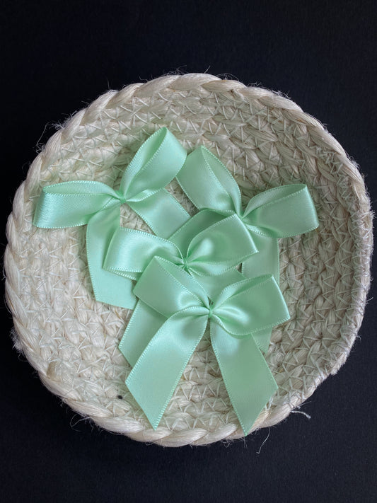 große Schleife pastel grün 3er Set