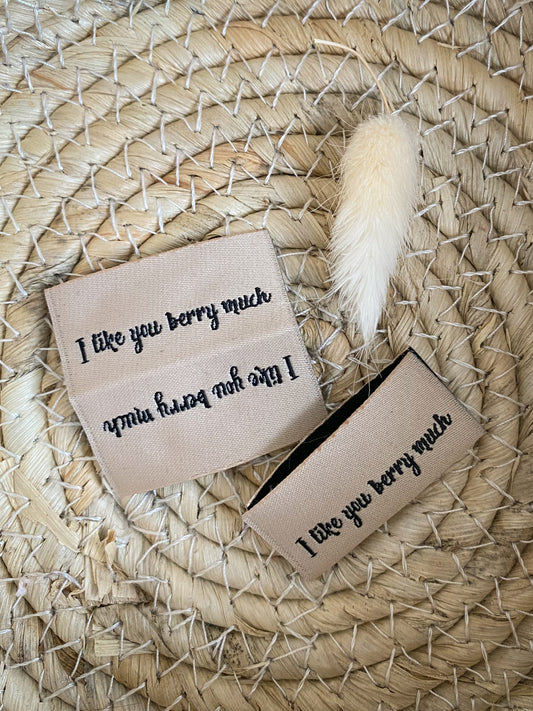 I like you berry much Web Label