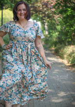 Lade das Bild in den Galerie-Viewer, Retro Blumen petrol
