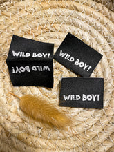 Load image into Gallery viewer, Wild Boy! Web Label schwarz
