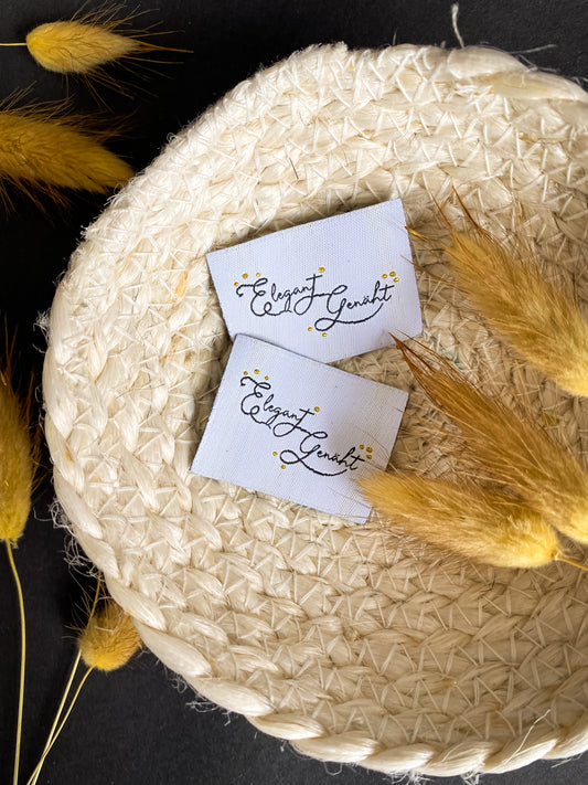 Elegant genäht Web Label