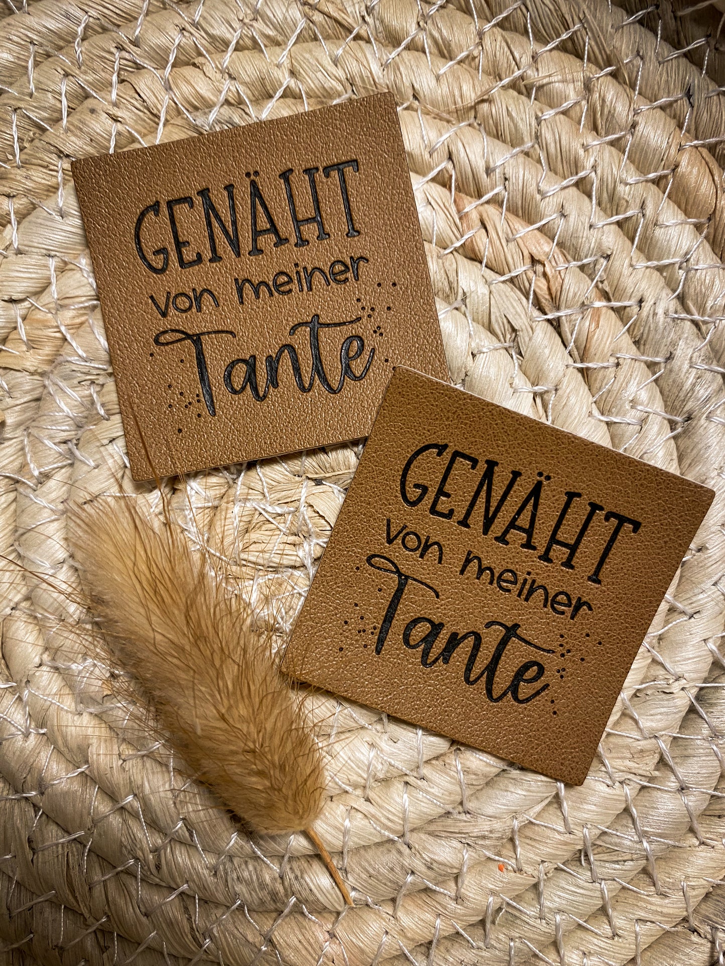 Genäht von meiner Tante Label