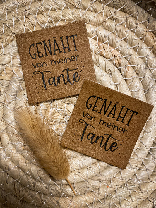Genäht von meiner Tante Label