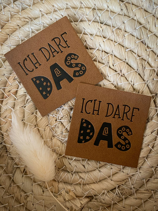 ICH DARF DAS 2.0. Label