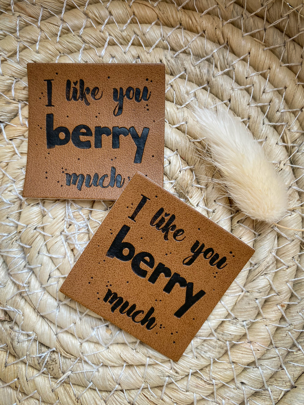 I like you berry much Label