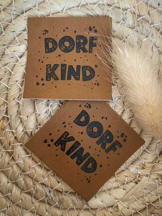 Dorf Kind - Kunstleder Label