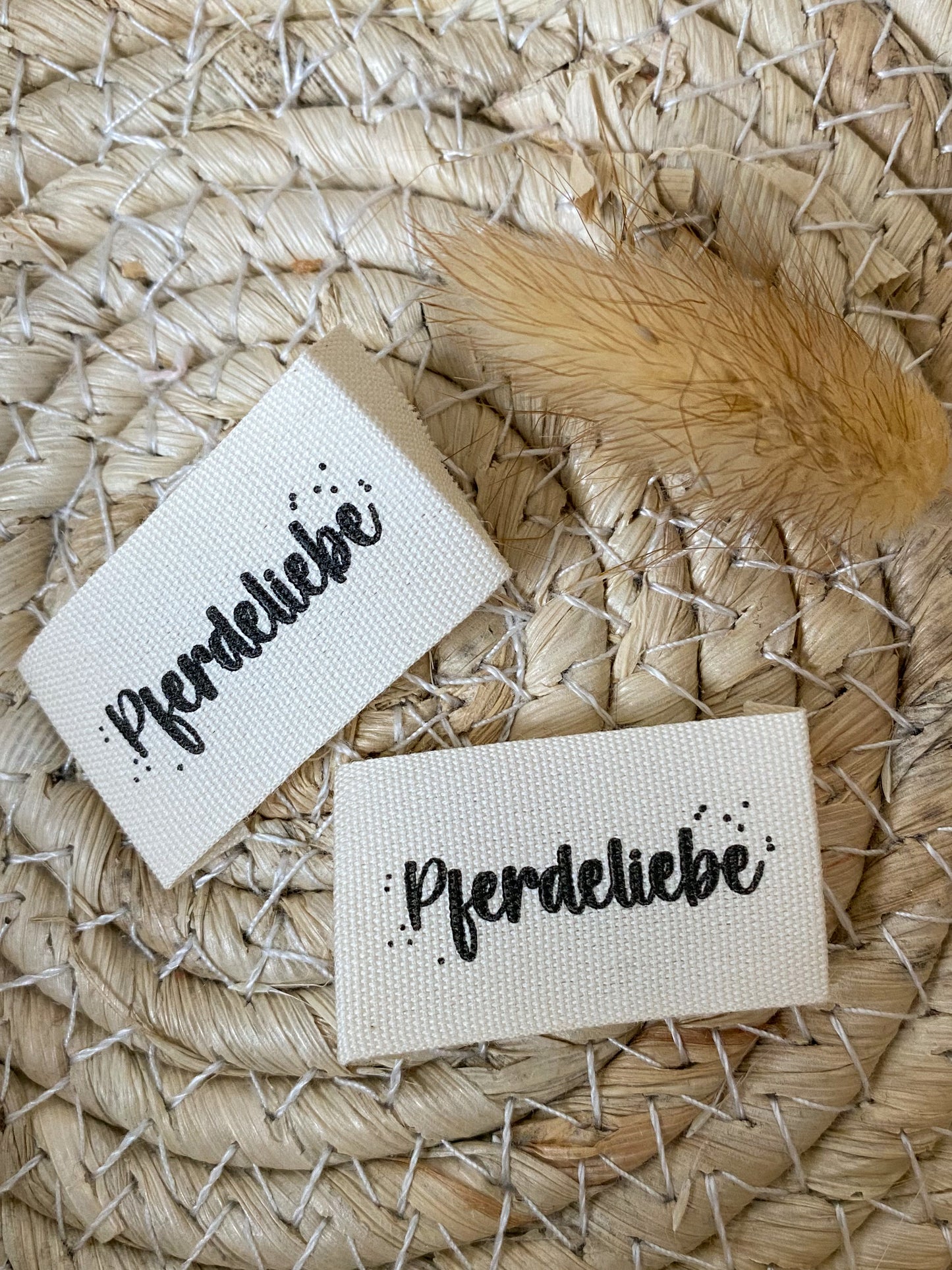 Pferdeliebe Baumwoll Label