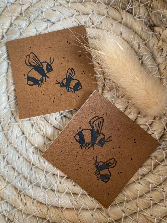 Bienchen - Kunstleder Label