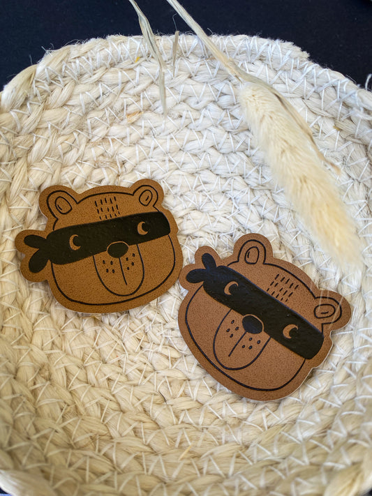 Superhero Bear Label