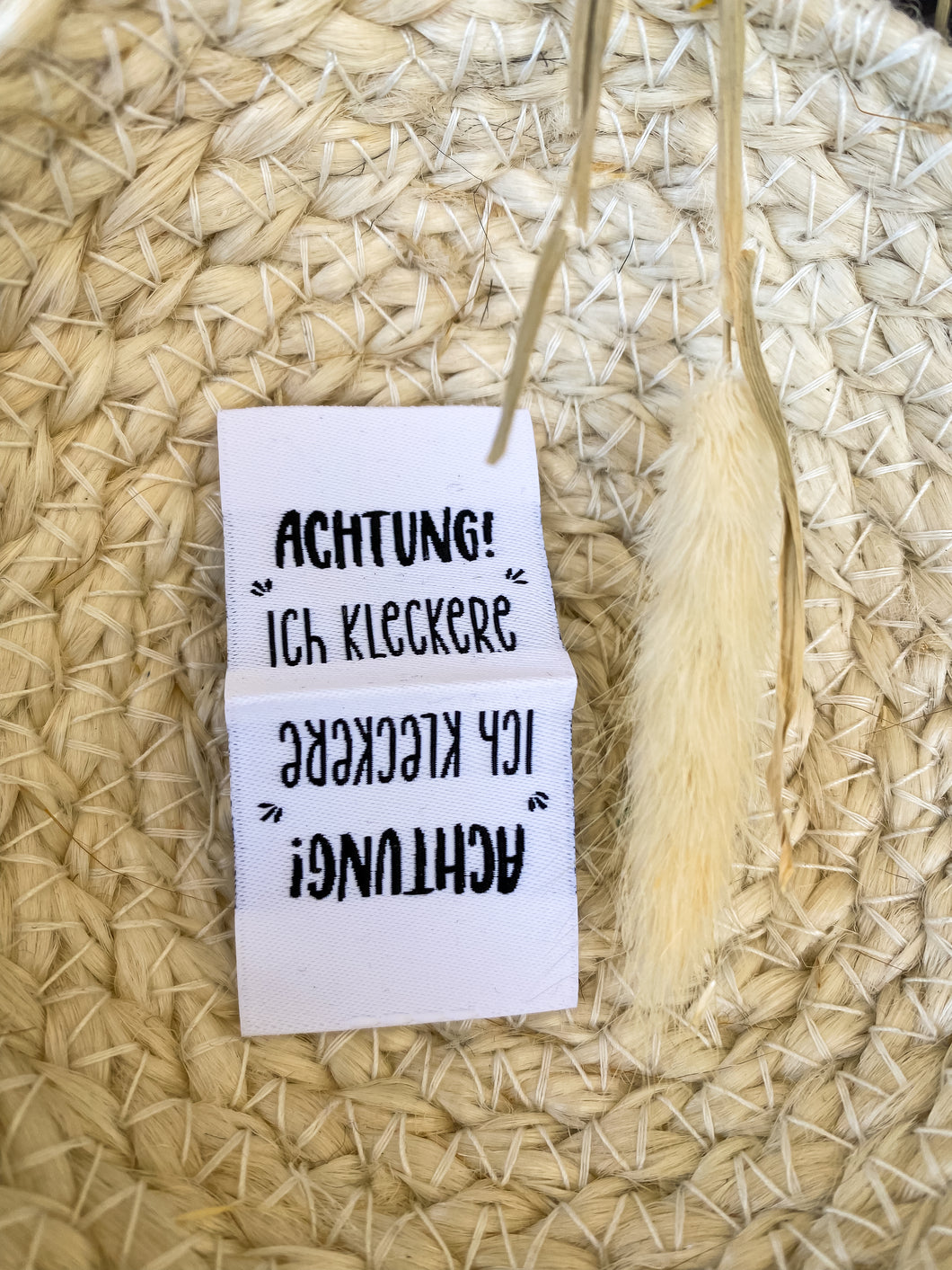 Achtung! Ich kleckere Label