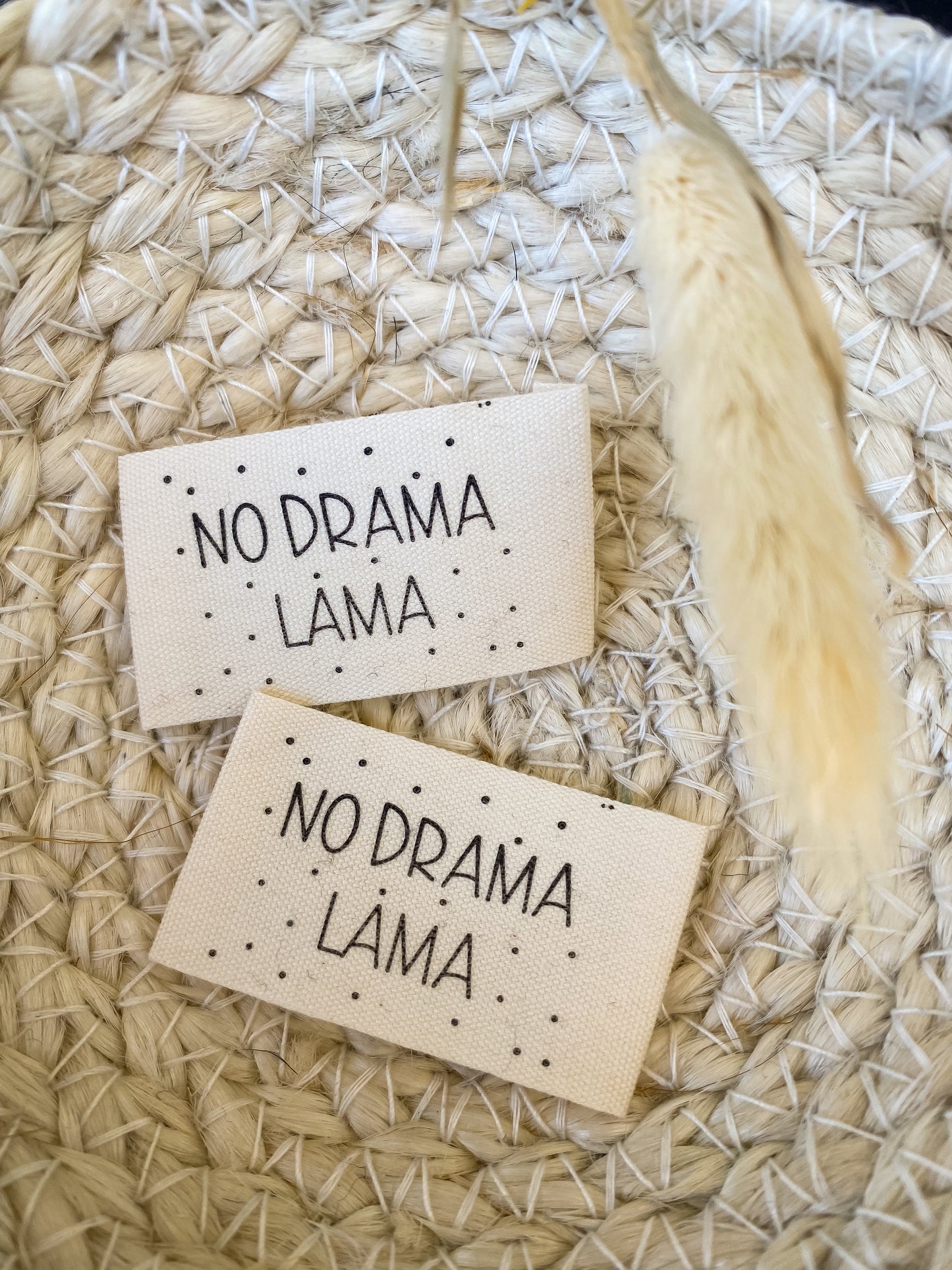 No Drama Lama Baumwoll Label