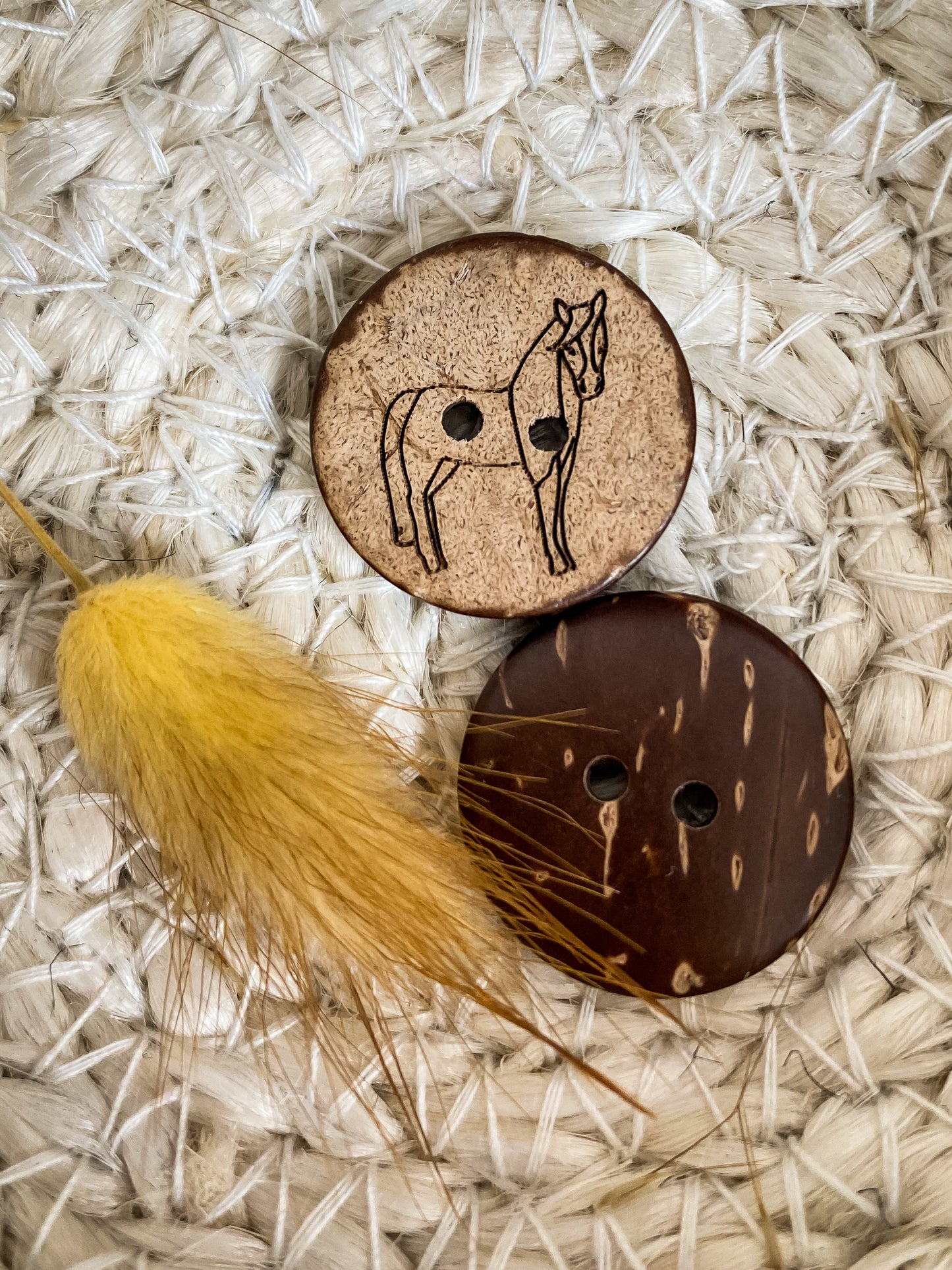 Knopf Haflinger Pferd