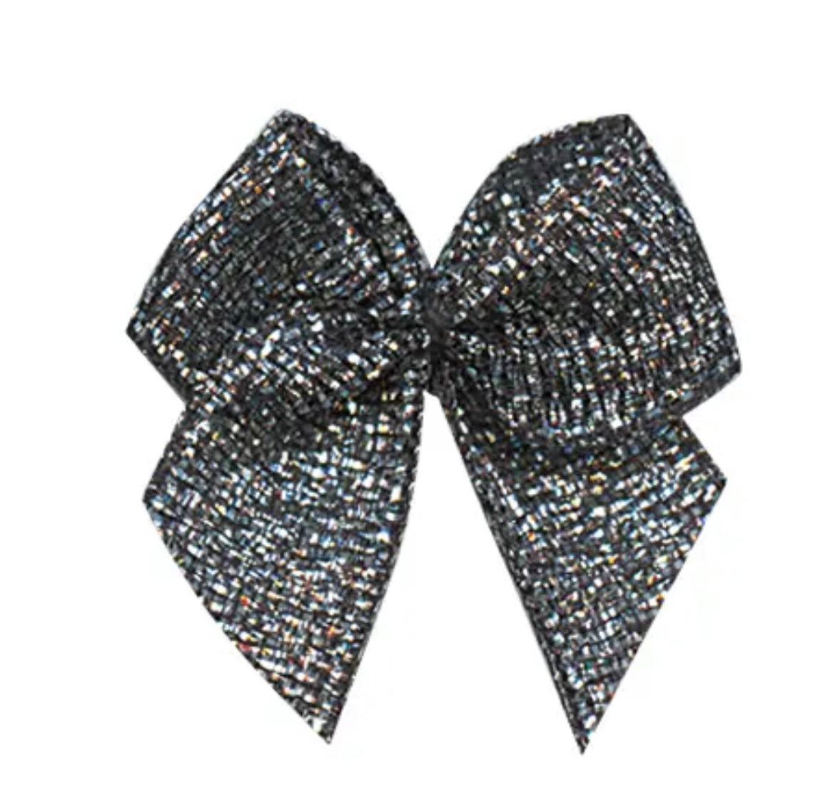 kleine Schleife - schwarz gold glitter