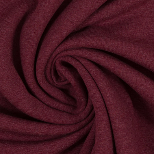 French Terry bordeaux melange