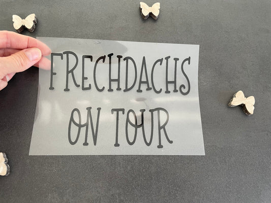 Frechdachs on Tour Bügelbild groß