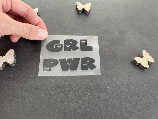 GRL PWR Bügelbild klein