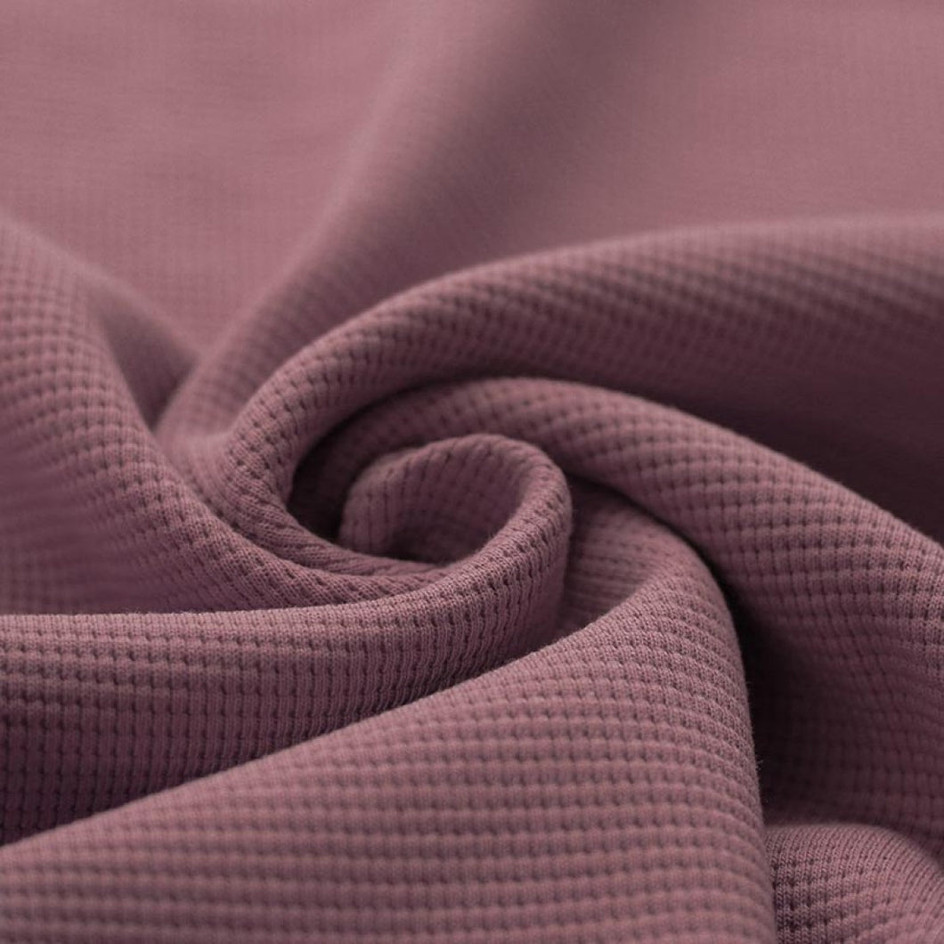 Waffelstrick Jersey mauve