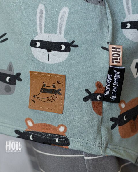 Superhero Fox Label