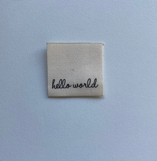 Baumwoll Label personalisiert