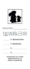 Load image into Gallery viewer, Textiletikett personalisiert weiß
