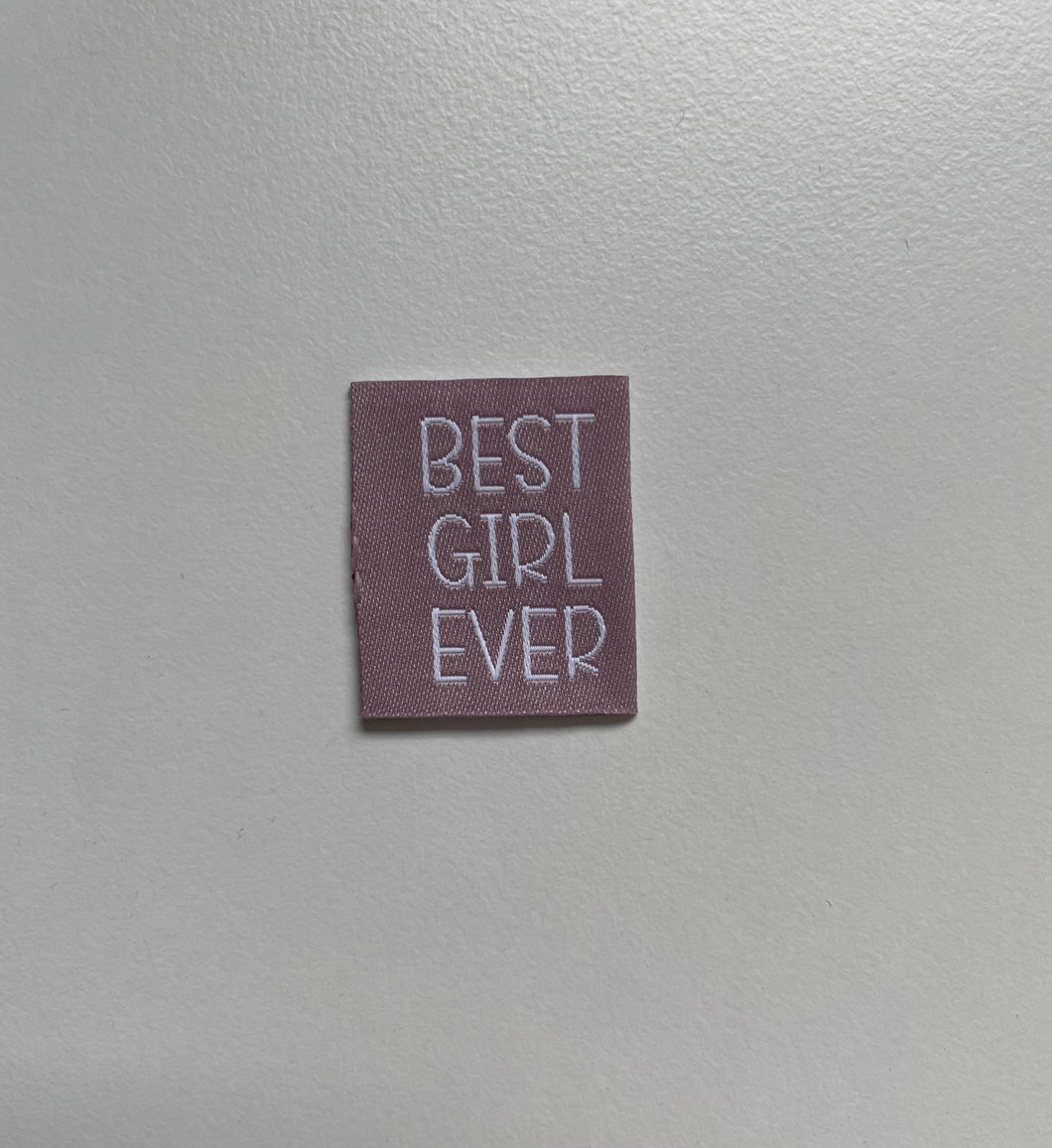 Best Girl Ever Label