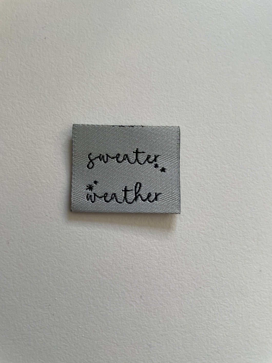 Sweater Weather Label