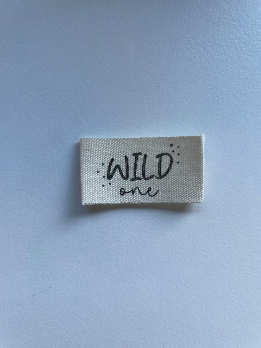 wild one Baumwoll Label