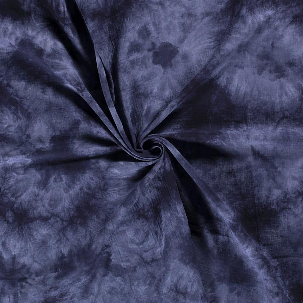 Musselin Batik navy