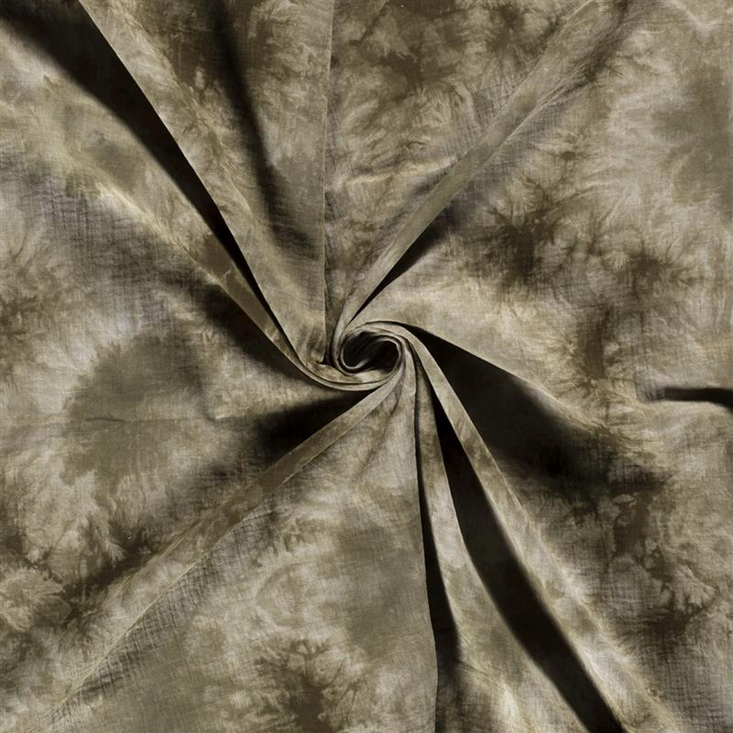 Musselin Batik khaki