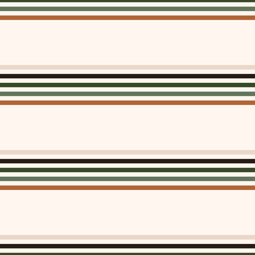 Block Stripes cream/green/orange