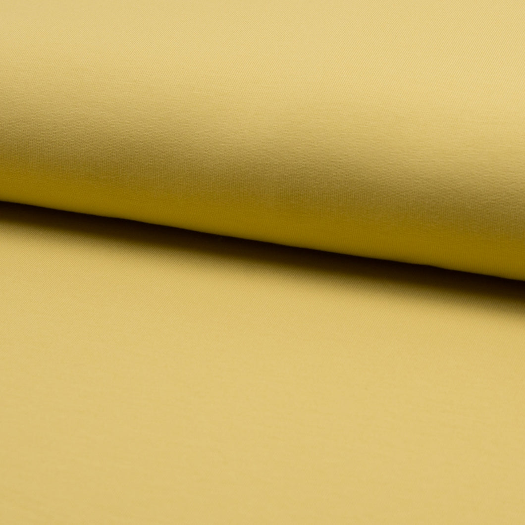 French Terry dusty yellow organic